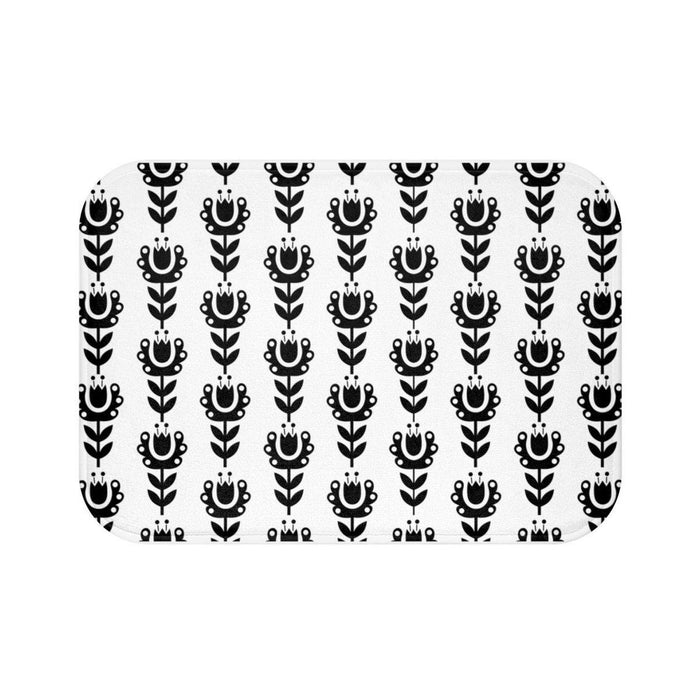 Floral Bath Mat, Contemporary Shower Mats, Modern Bath Rugs, Bathroom Bath Mat, Modern Bathroom Decor, Minimalist Bath