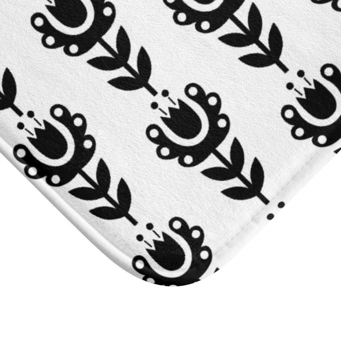 Floral Bath Mat, Contemporary Shower Mats, Modern Bath Rugs, Bathroom Bath Mat, Modern Bathroom Decor, Minimalist Bath