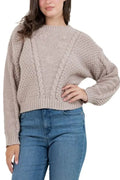 Floral Cable Knit Sweater