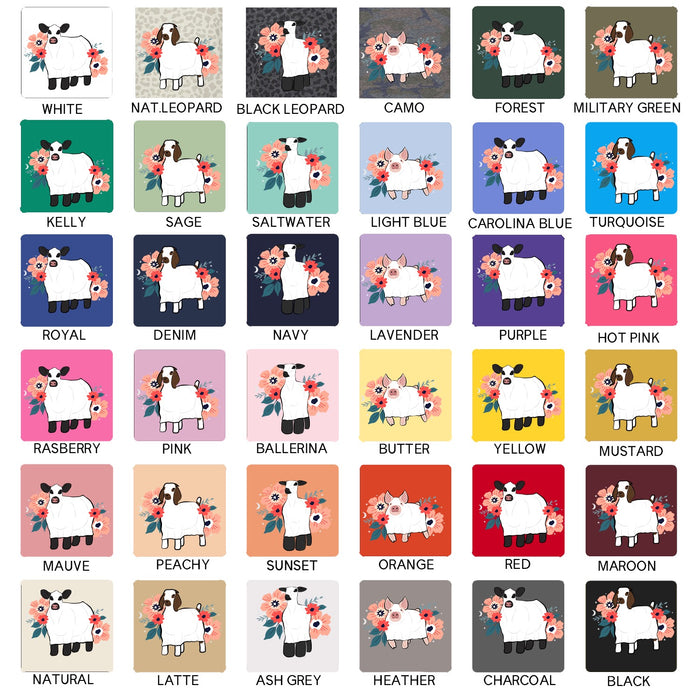 Floral Ghost Animals - CHOOSE YOUR ANIMAL – Infant/Toddler/Youth