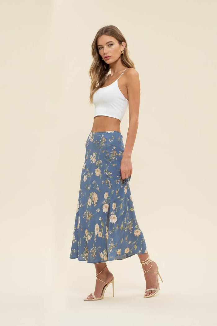 Floral High Waist Skirt