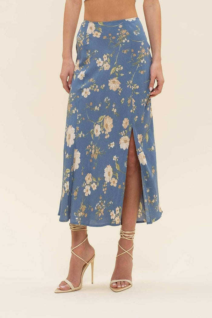 Floral High Waist Skirt