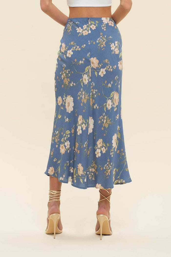 Floral High Waist Skirt