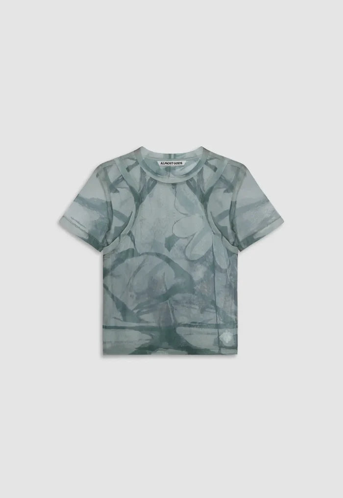 Floss Garden Layered Mesh Top