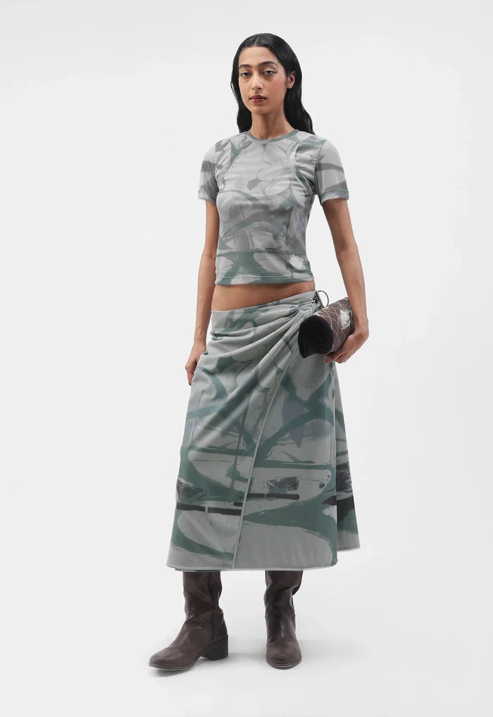 Floss Garden Layered Mesh Top