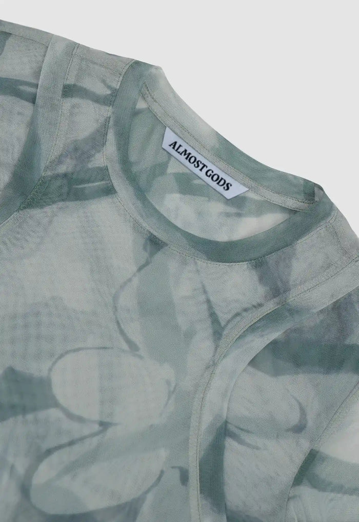 Floss Garden Layered Mesh Top