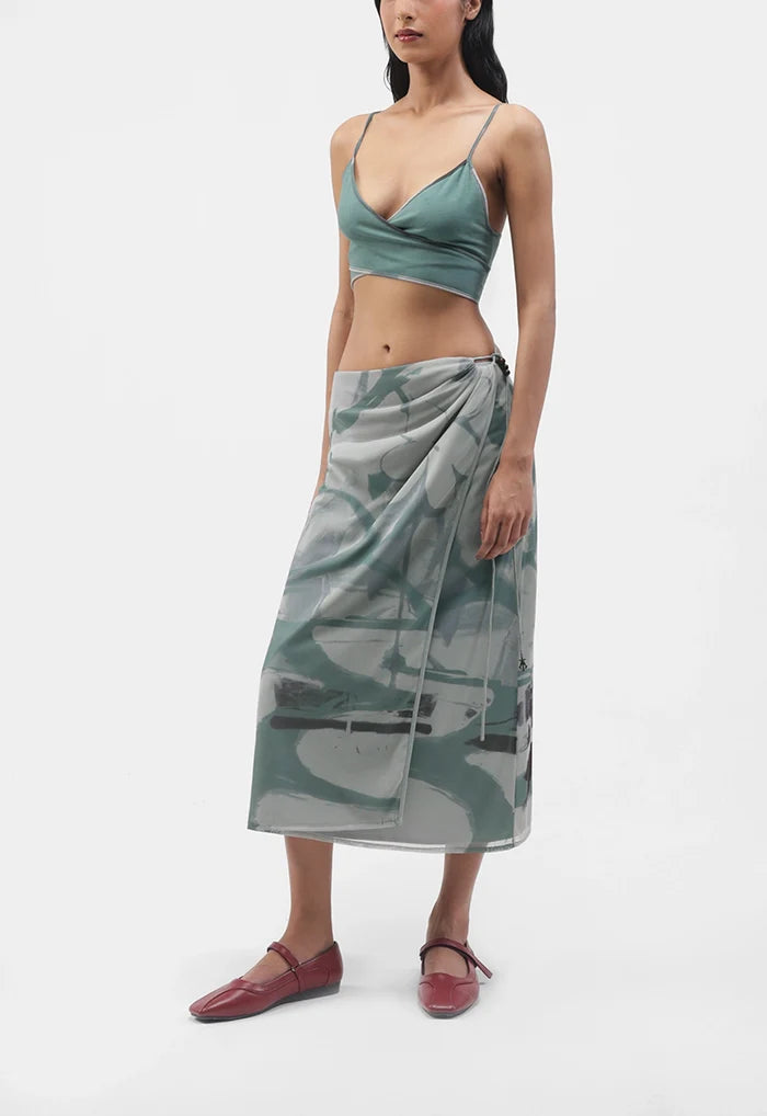 Floss Garden Wrap Around Skirt