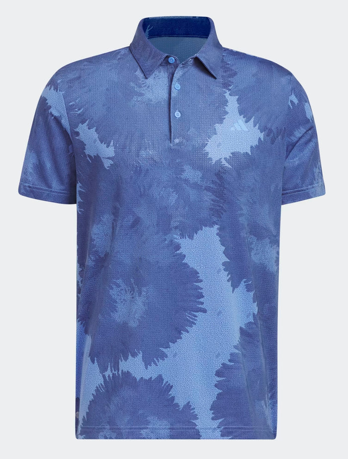 Flower Mesh Golf Four-way stretch Polo Shirt HS1128