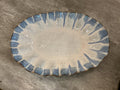 Fluttered Oval Platter - Blue Willow