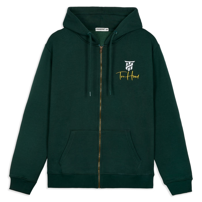 Forest Green Tru Woman Full Zip Hoodie