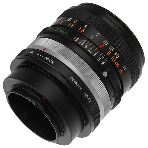 Canon FD SLR lens to Fujifilm X-Series (FX) Mount Camera Bodies