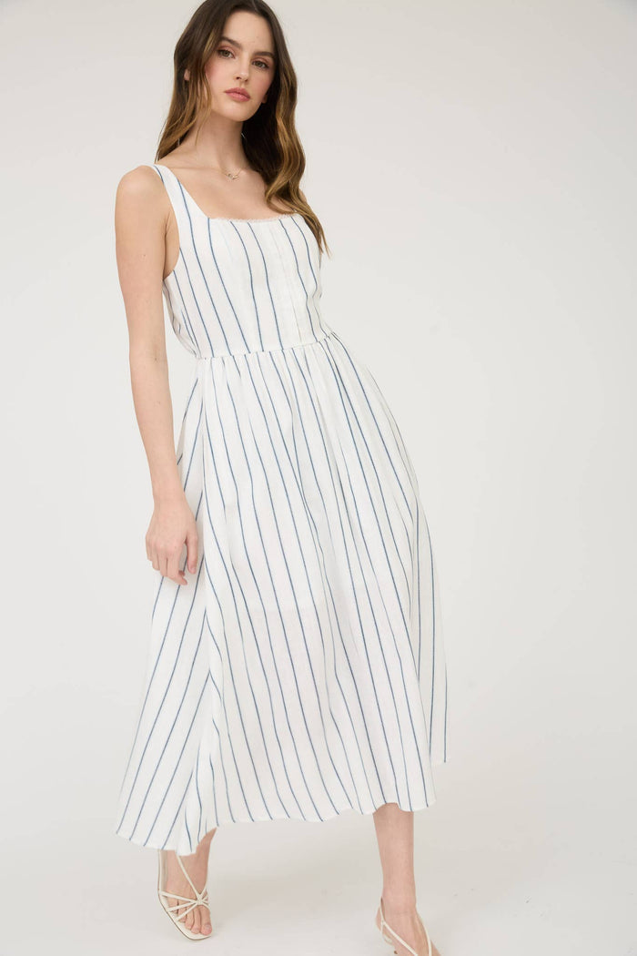 French Coast Midi Dress - Adored A Lovely Boutique
