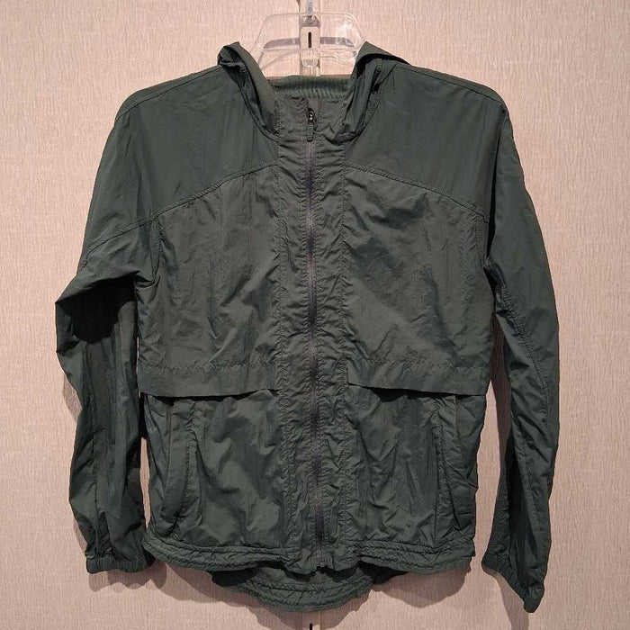 Full zip windbreaker with hood
