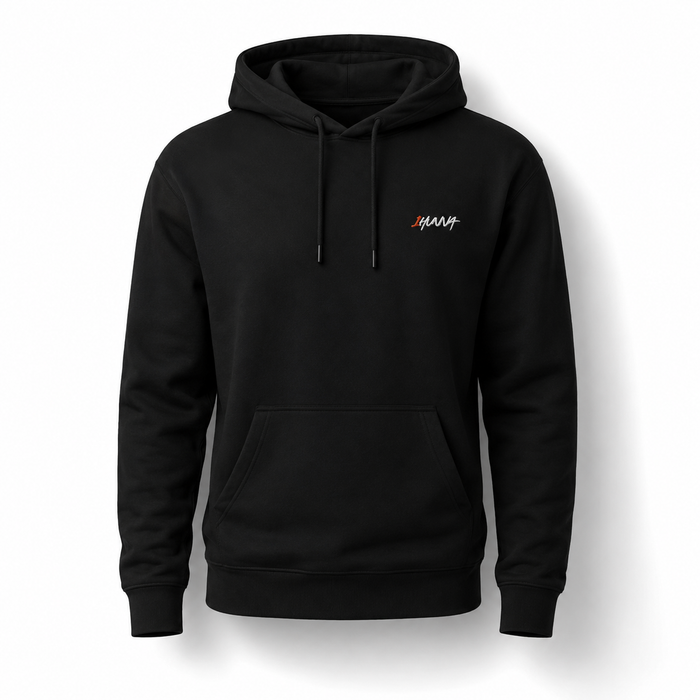 1HUNNA Gallery 001 Faith Over Fear Hoodie in zwart – voorkant