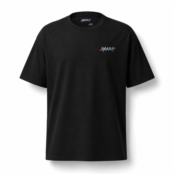 1HUNNA Gallery 004 Einstein T-shirt in zwart – voorkant