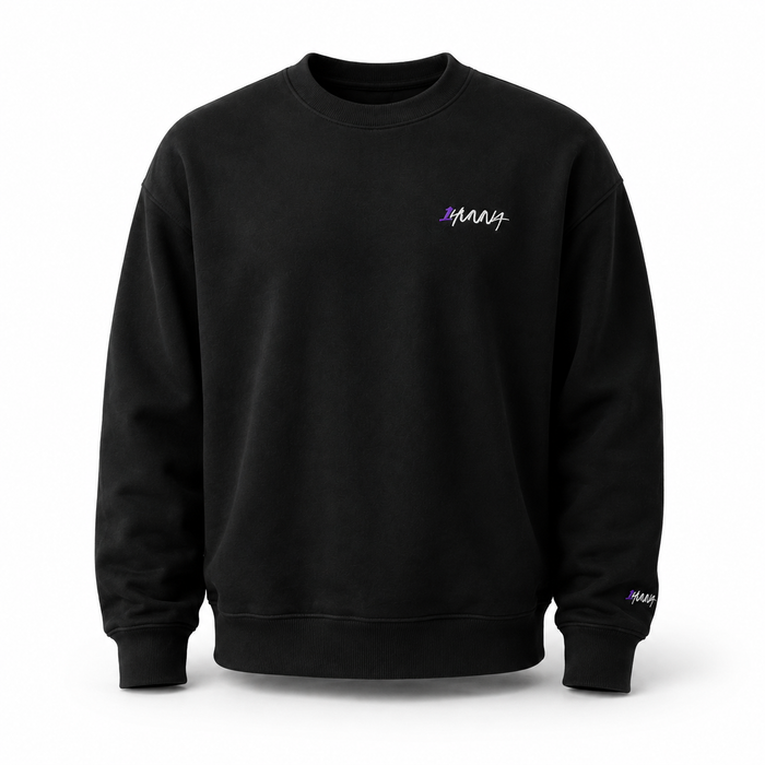 1HUNNA Gallery Give No F#ck Sweater in zwart – voorkant