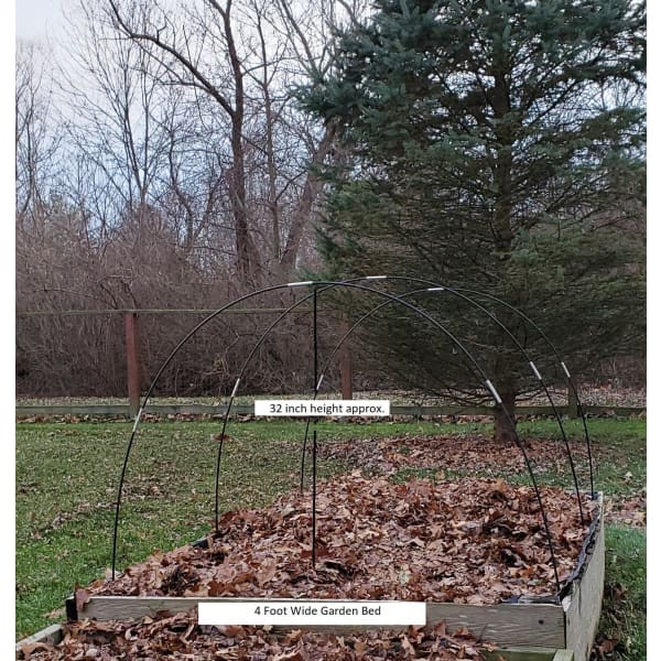 Garden Hoops with Attached Stakes - Garden Cover