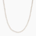 Pearl necklace on a white background