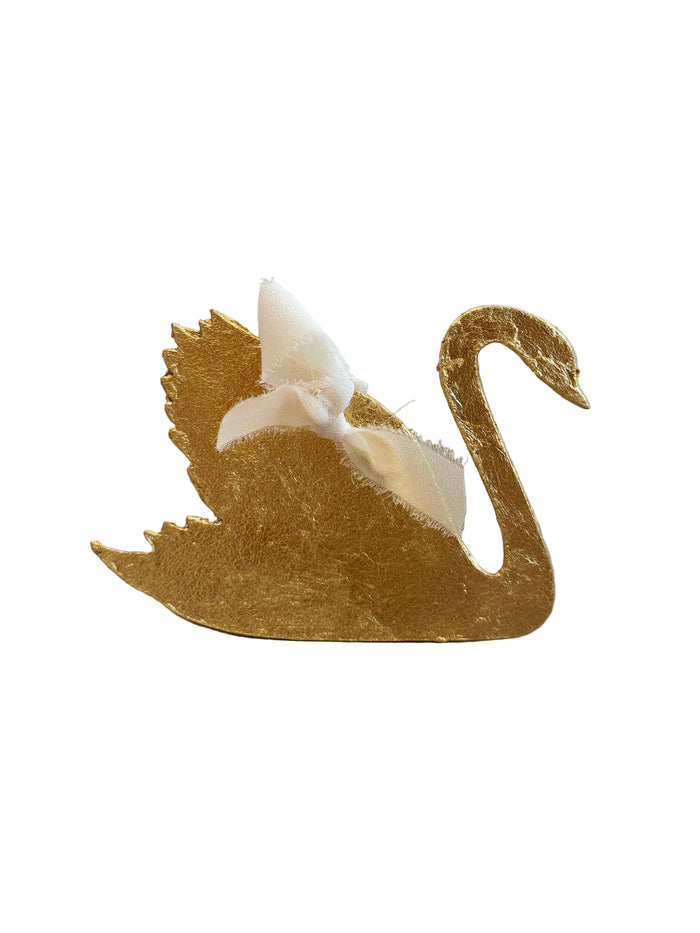 Gilded Medallion Swan