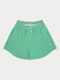 GINGHAM SHORTS - GREEN