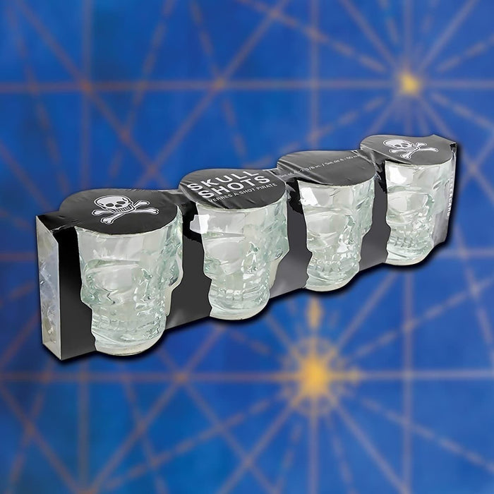 Glass Skull Shot Glass - Set of 4