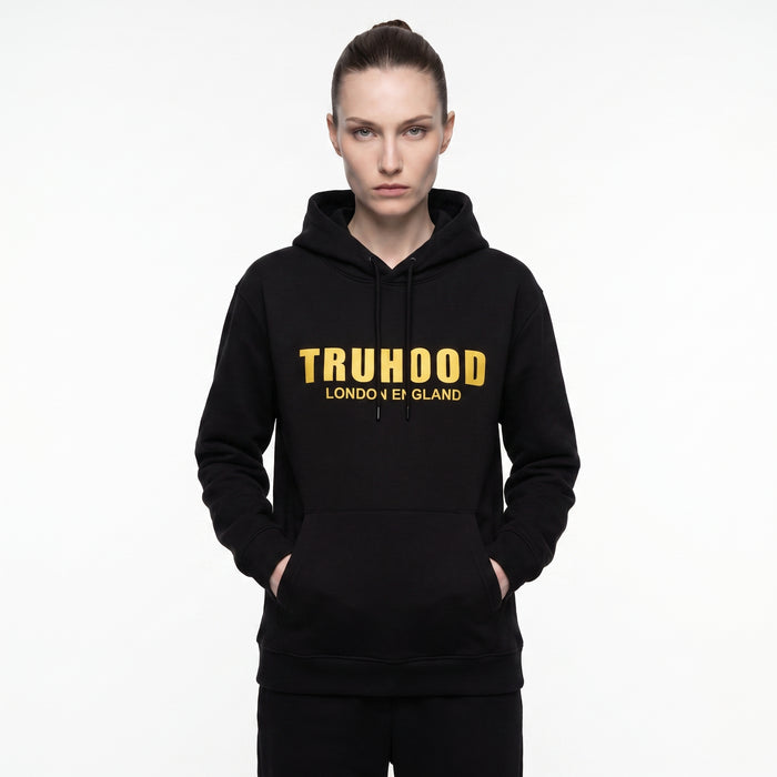 Gold Black Tru Woman Tracksuit Set