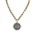 Gold Longhorn Coin Necklace