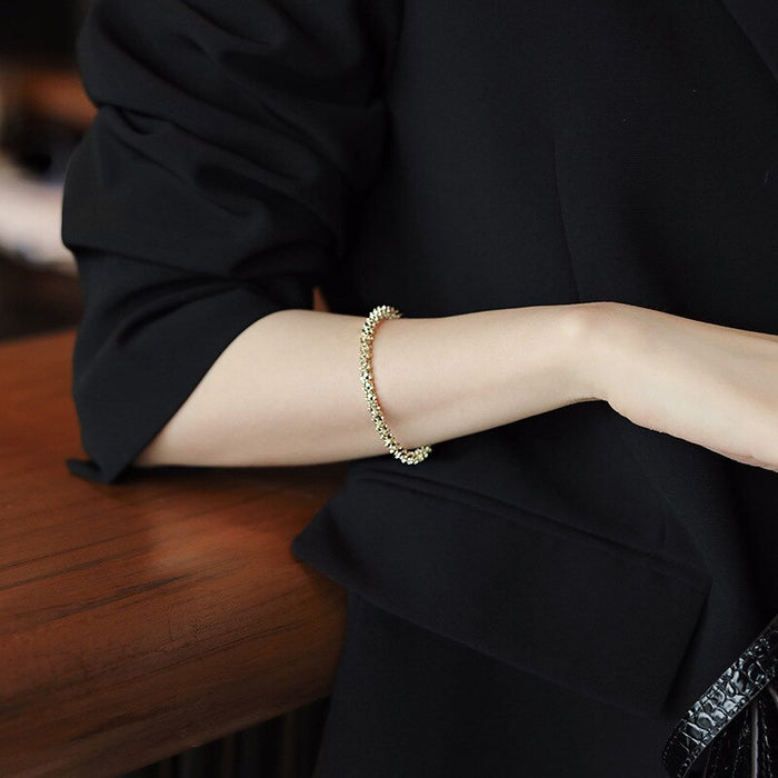 Gold Metal Open Bracelet Adjustable Fashion Gothic Metal Bangle for Women - foxberryparkproducts