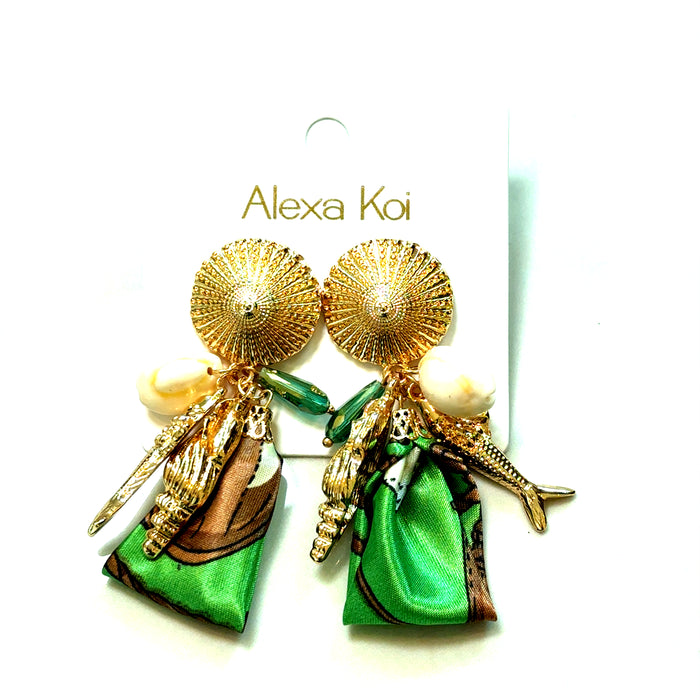 Style the Gold Shell Hankerchief Earring exclusively at Born To Glam