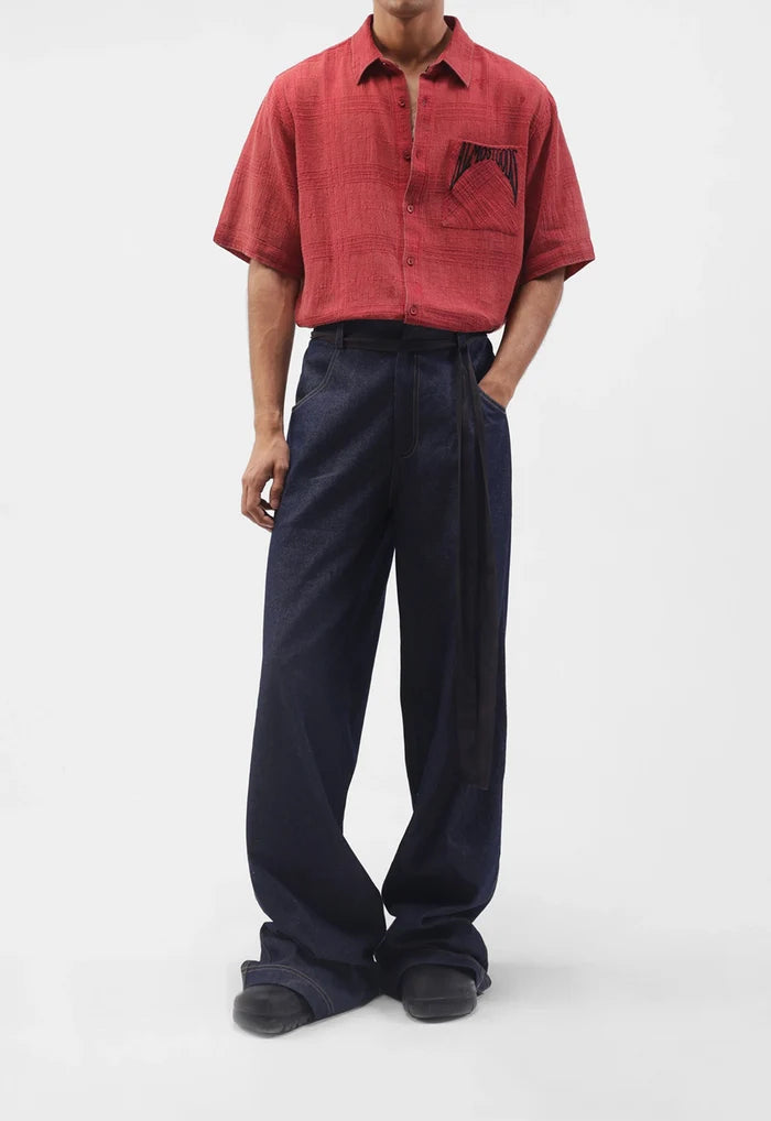 Gothic Logo Relaxed Slub Shirt