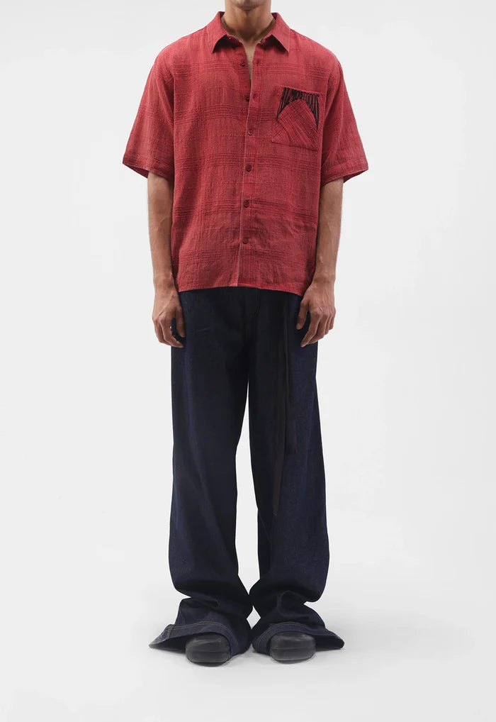 Gothic Logo Relaxed Slub Shirt
