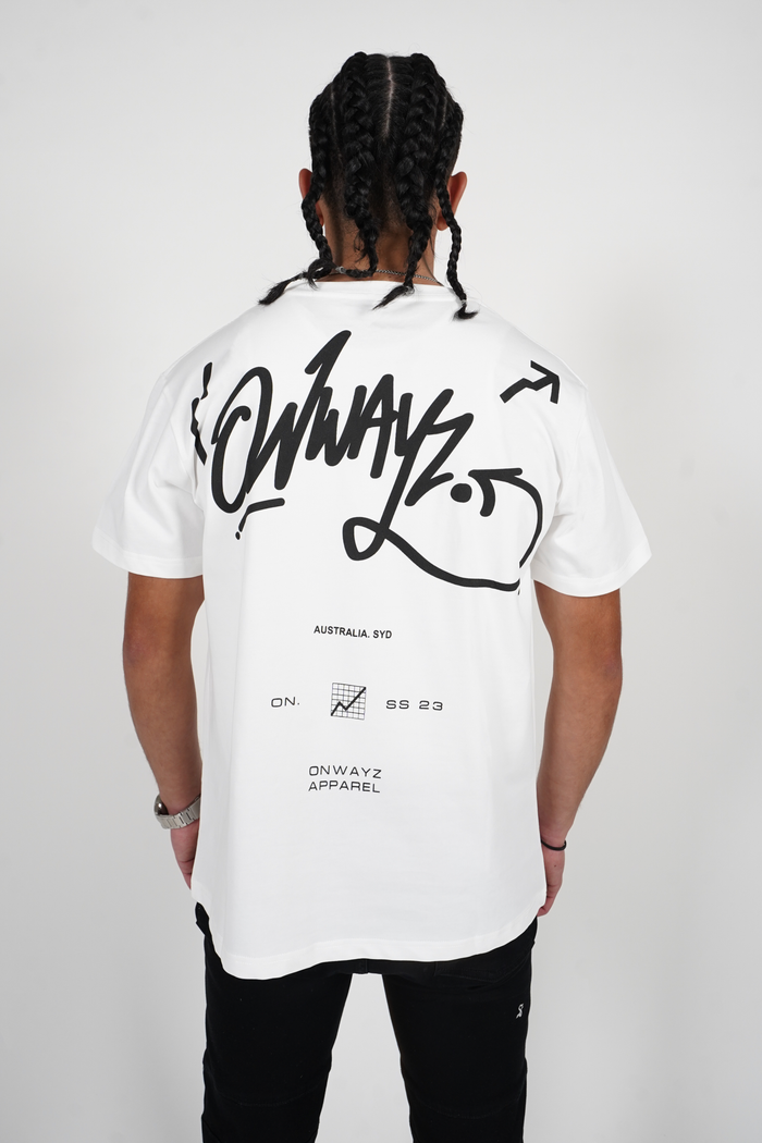 Graffiti Logo T-Shirt - White