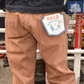 graphzero "GZ-NPST-KAKI" 13oz Naturally Dyed Nep Straight-Leg Jeans – Persimmon Tannin