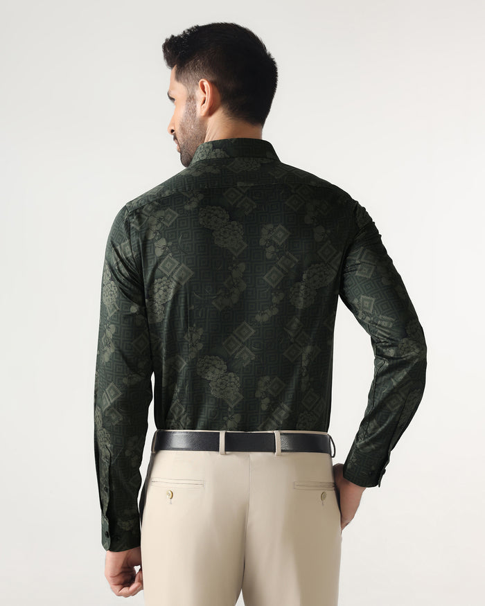 Green Printed Shirt - Pristine
