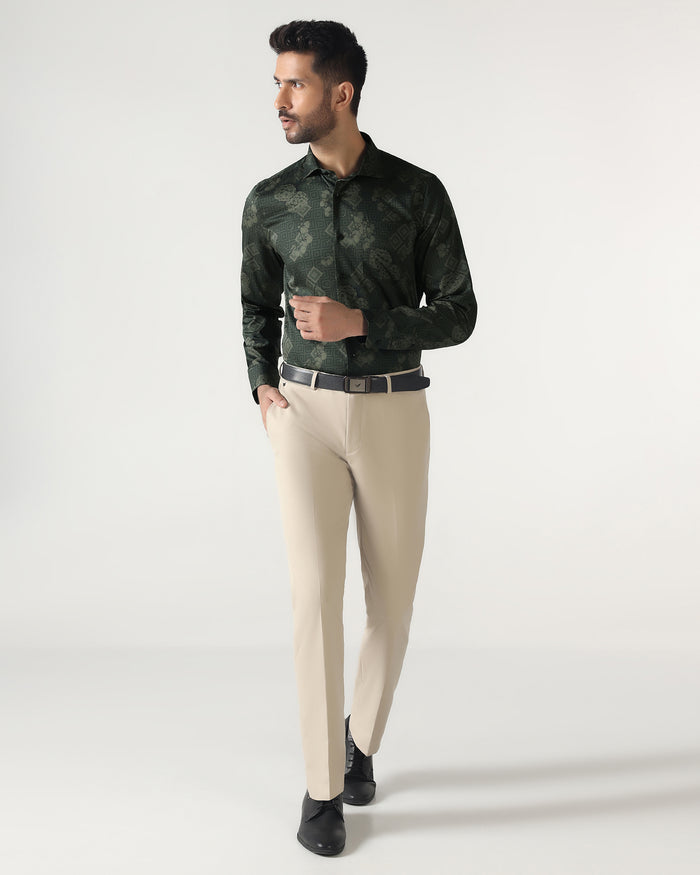 Green Printed Shirt - Pristine