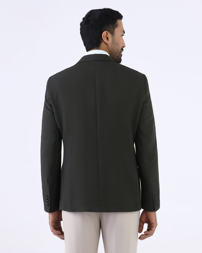 Green Textured Blazer - Cano