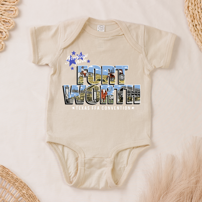 Greetings from Fort Worth– Infant/Toddler/Youth