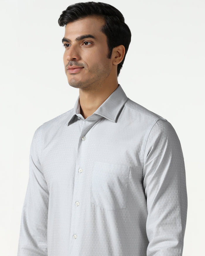Grey Jacquard Shirt - Rile