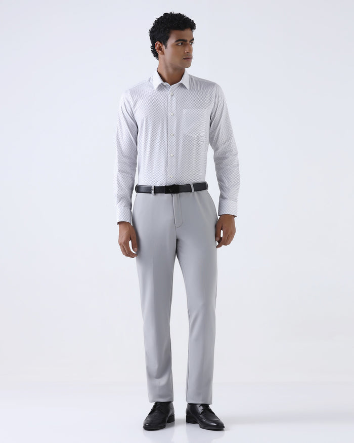 Grey Solid Trouser - Hender