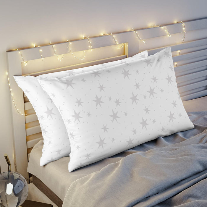 Kids Bedding Pillow Shams Grey Stars, Baby Bedding | Pippa + June