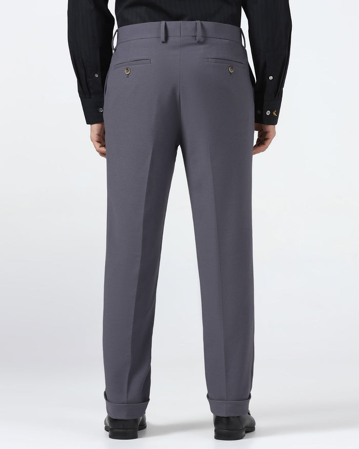 Grey Textured Trouser - Palmer