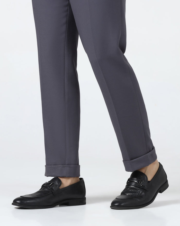 Grey Textured Trouser - Palmer
