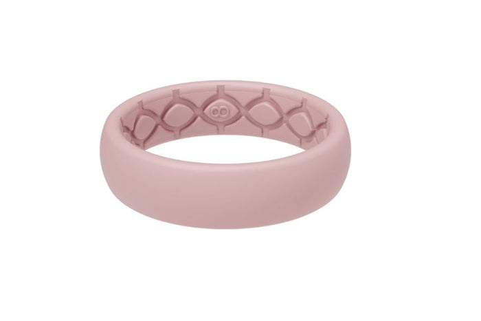 Groove Essential Ring- Rose Quartz