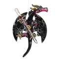 Hand-Blown Glass Dragon & Sword Ornament