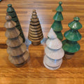 Hand Turned Pine Tree Figurines