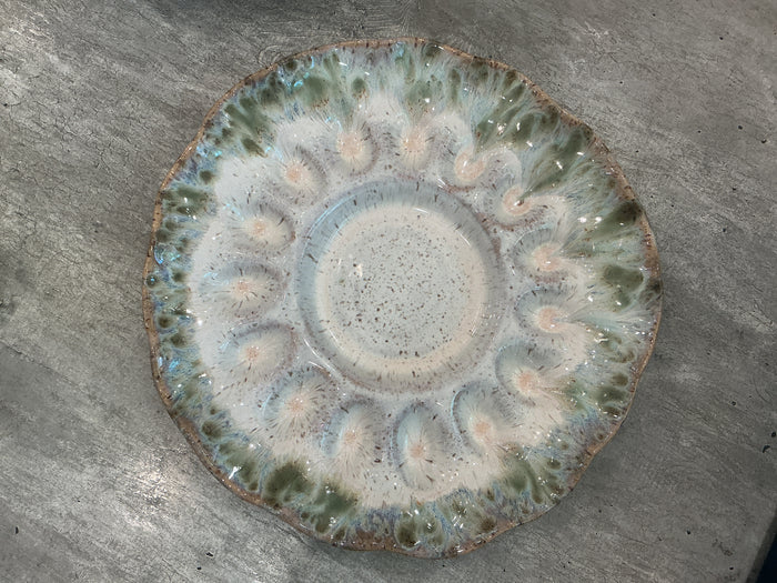 Handcrafted Egg Platter - Botanical