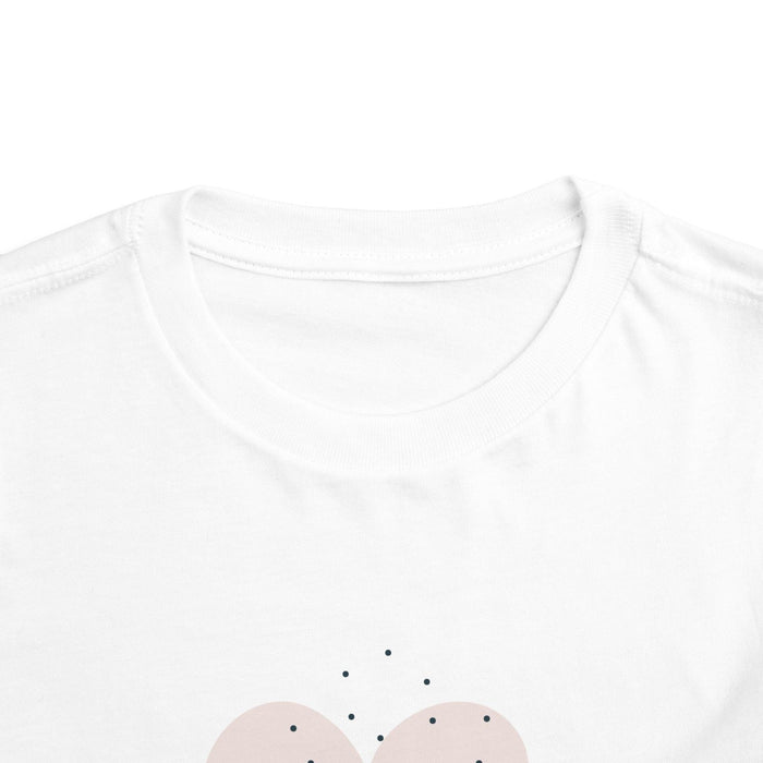 Girls Short Sleeve Cotton Tee Happy Cloud Hearts, Girls T-shirts, Girls Clothing, Girl Toddler Clothing, Made in the USA | Pippa + June