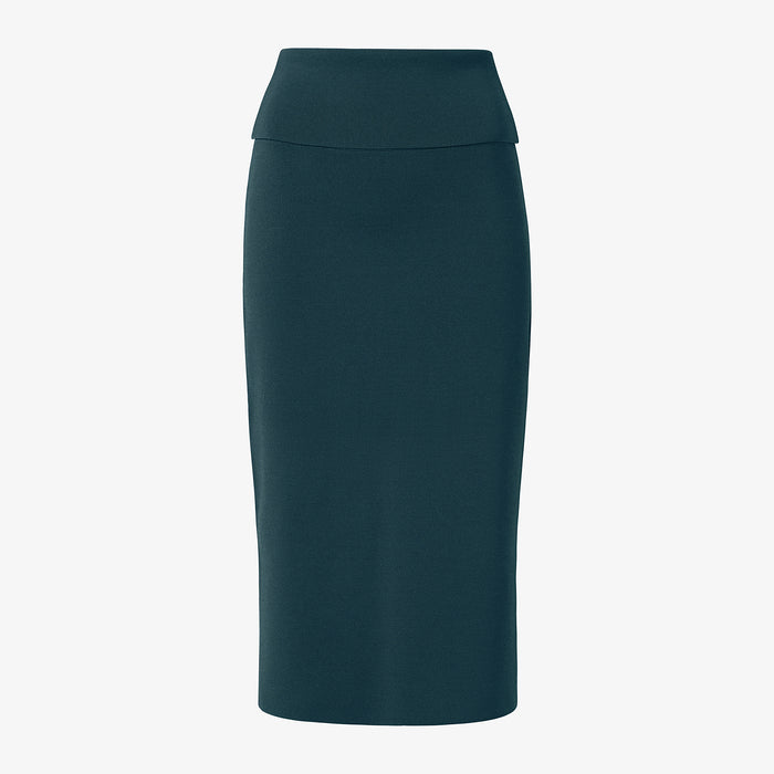 Packshot image of the Harlem Skirt - Jardigan Knit in Deep Sea