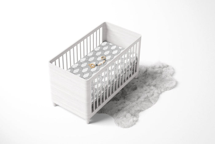 Modern Baby Crib Sheet Black White, Baby Bedding, Big Kid Toddler Bedding, Modern Nursery Decor, Made in the US | Pippa + June