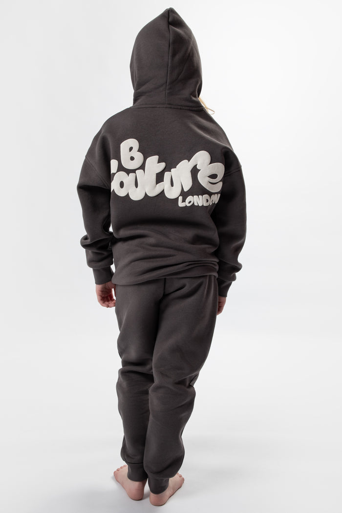 Harrington Girls Tracksuit - Charcoal